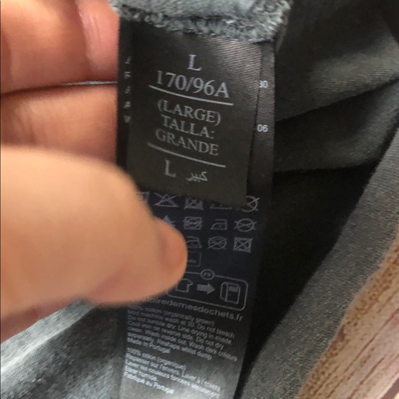 All Saints Vintage Charcoal V-Neck Tee 💚 - Picture 5 of 8